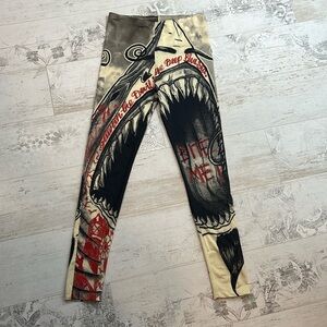 Rare! Too Fast Shark Bite Me Leggings XL